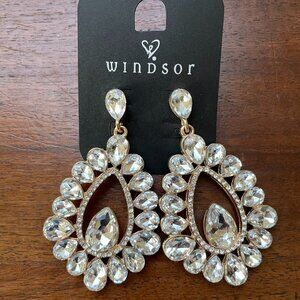 Bundle 3 for $12.  Windsor Rhinestone Dangle Earrings